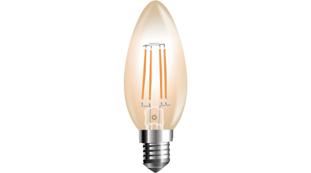 LED Bulb 4W 230V 2200K 350lm E14 100mm