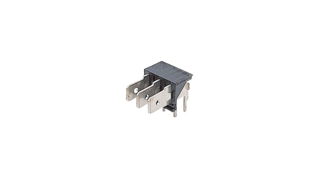Wire-To-Board Terminal Block, 5.08mm Pitch, Straight, Blade Terminal, 6.3 x 0.8 mm, 10 Poles