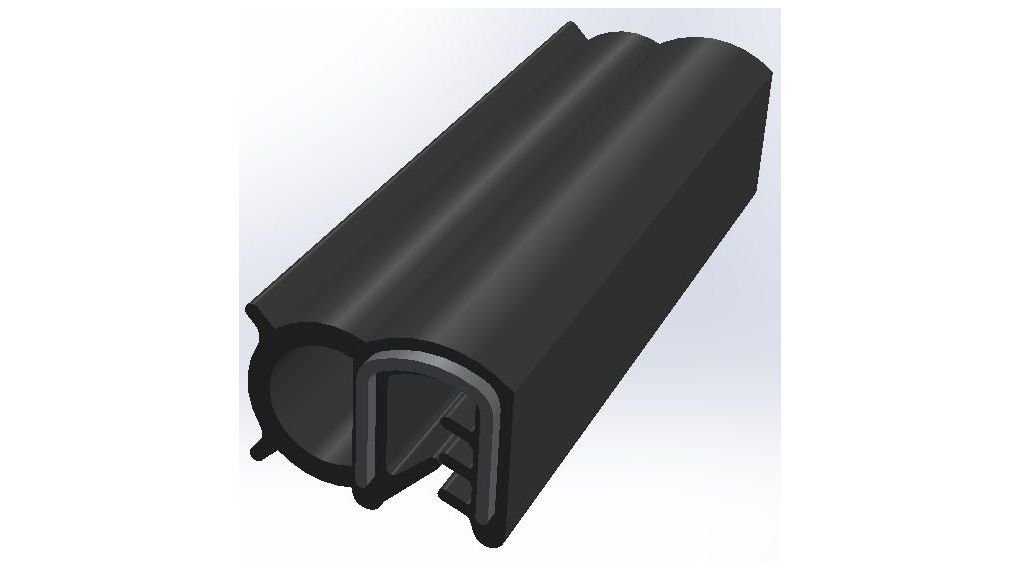 Black EPDM Edging Strip, 20m