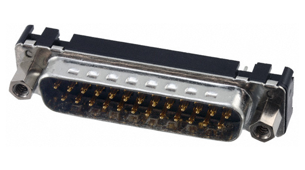 Connecteur mâle D-Sub, Fiche mâle, DB-25, Câbles radiaux