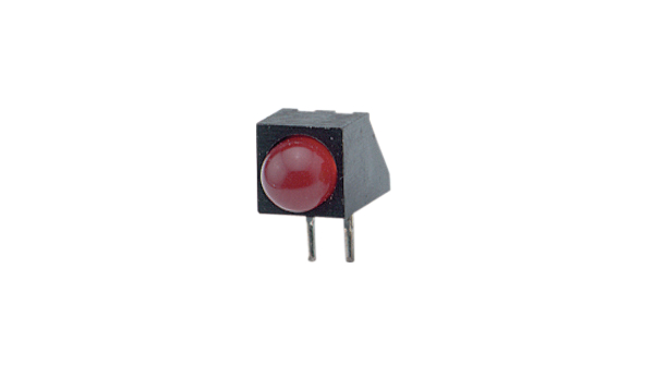 LED pour carte de circuit imprimé 5 mm Rouge