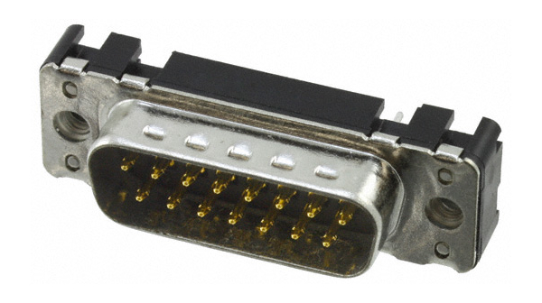 Connecteur mâle D-Sub, Fiche mâle, DA-15, Câbles radiaux