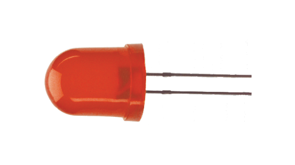 LED 627nm Red 10 mm T-3 1/2