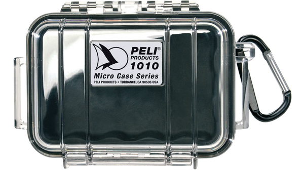 Protective Container, 112x74x42mm, Black / Clear