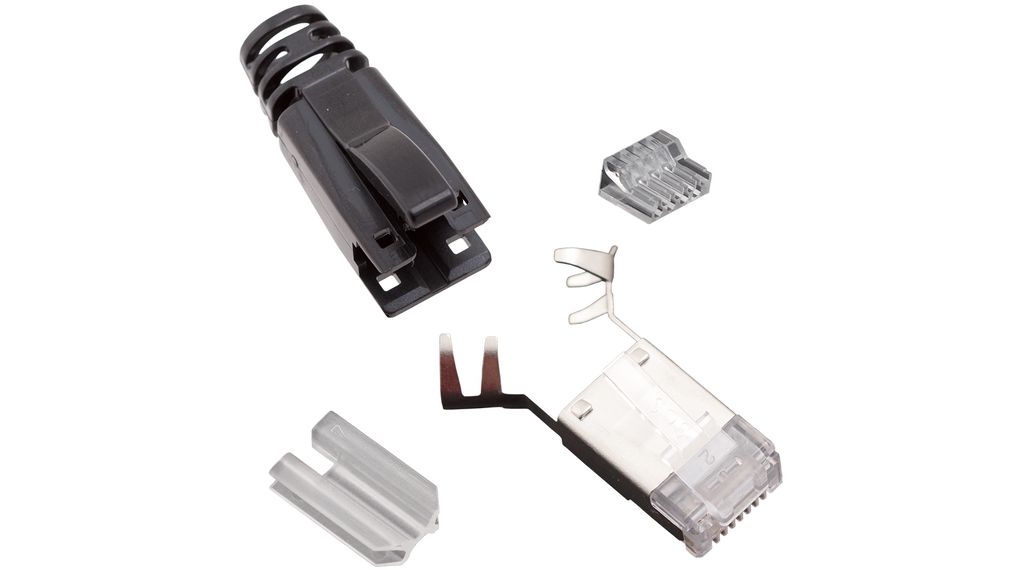 Modular Plug, RJ45, CAT6a, 8 Positions, 8 Contacts, Shielded