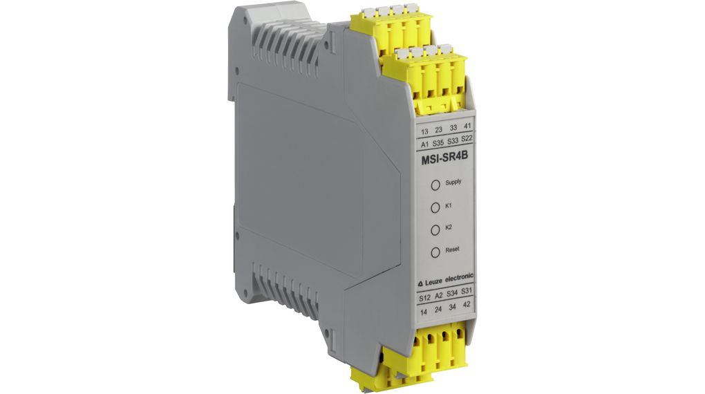Safety Relay 5A 3NO + 1NC DIN Rail Mount