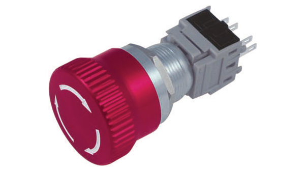 Twist to Release Anti-Vandal Switch, 2 break contacts (NC) / 2 make contact (NO), IP 65 / IK02