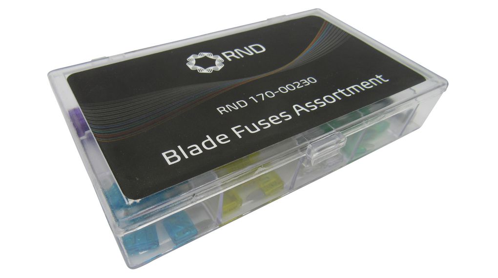 Mini Automotive Blade Fuse Assortment 80pcs with Hand Tool, Slow Blow