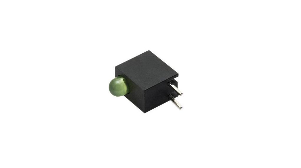 LED pour carte de circuit imprimé 3mm Vert 30mcd 565nm
