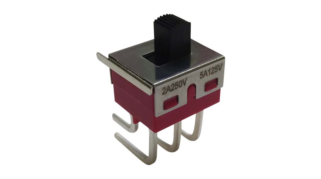 Miniature Slide Switch, 2CO, ON-ON, PCB Pins