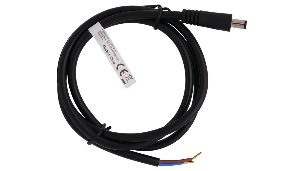 RND 205-01289 | RND DC Connection Cable, 2.1x5.5x9.5mm Plug - Bare End ...