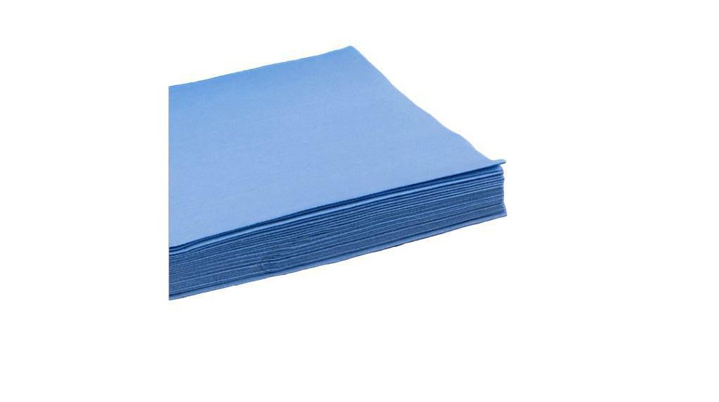 Serviettes en papier multi-usages, 300 x 350mm, Cellulose/polyester, Bleu, Lot de 300 pièces