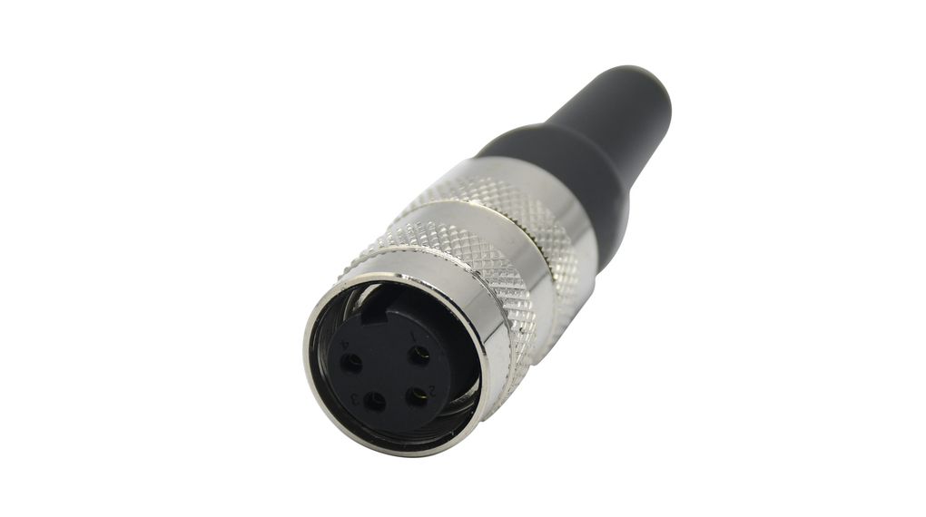 Mini-connector Aansluiting 4 Contacten, 6A, 250V, IP67