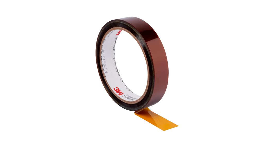 Polyimid-Elektroband, 6mm x 33m, Orange, 2N/cm