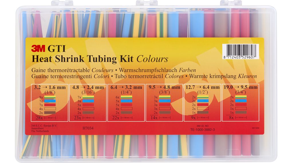 GTI Heatshrink Tubing Kit Box 2:1 Assorted