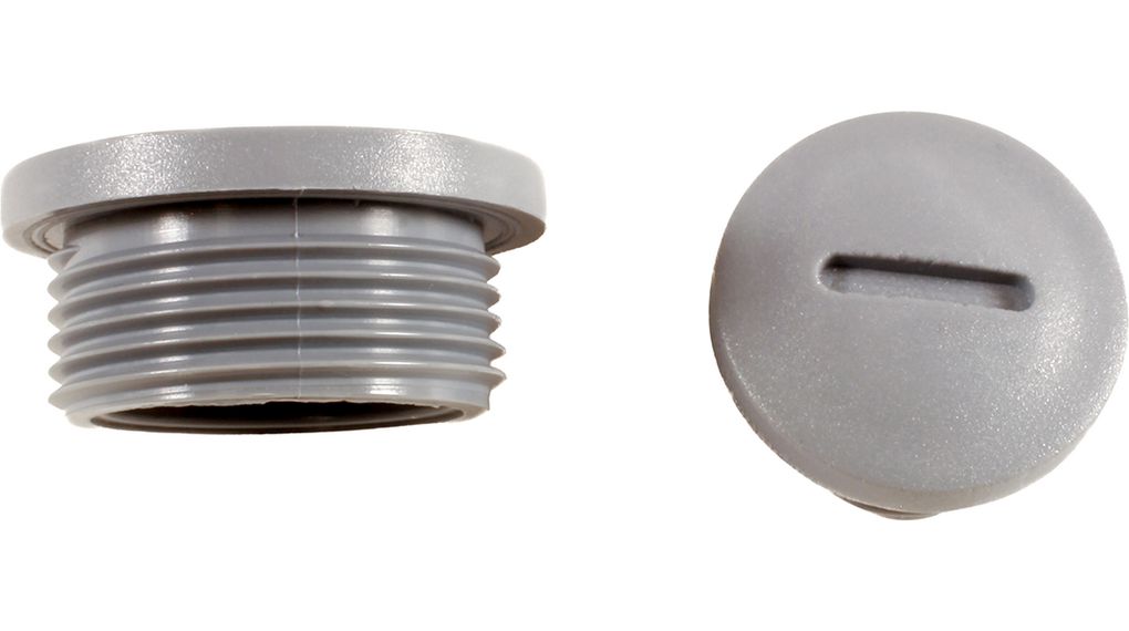 Blanking Plug M20, Polyamide (PA), Grey, IP68, Pack of 10 pieces