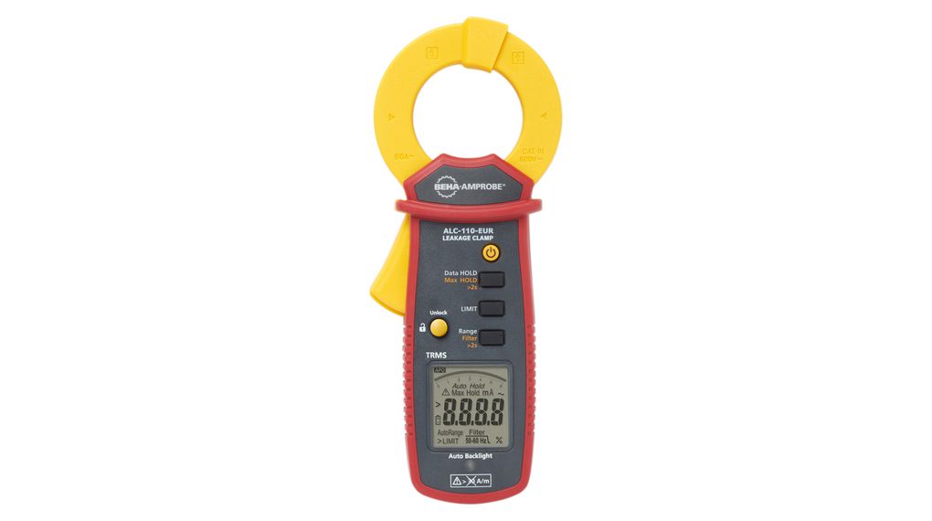 Leakage Current Clamp Meter, TRMS, 30mm, Backlit LCD