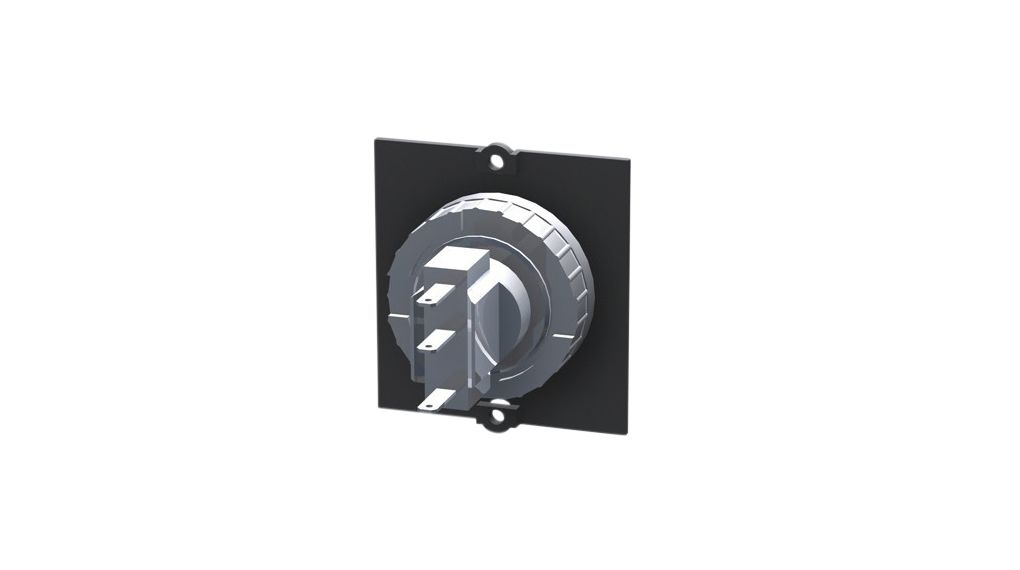 Custom Module, Stainless Steel Button, Illuminated, Blue, Black