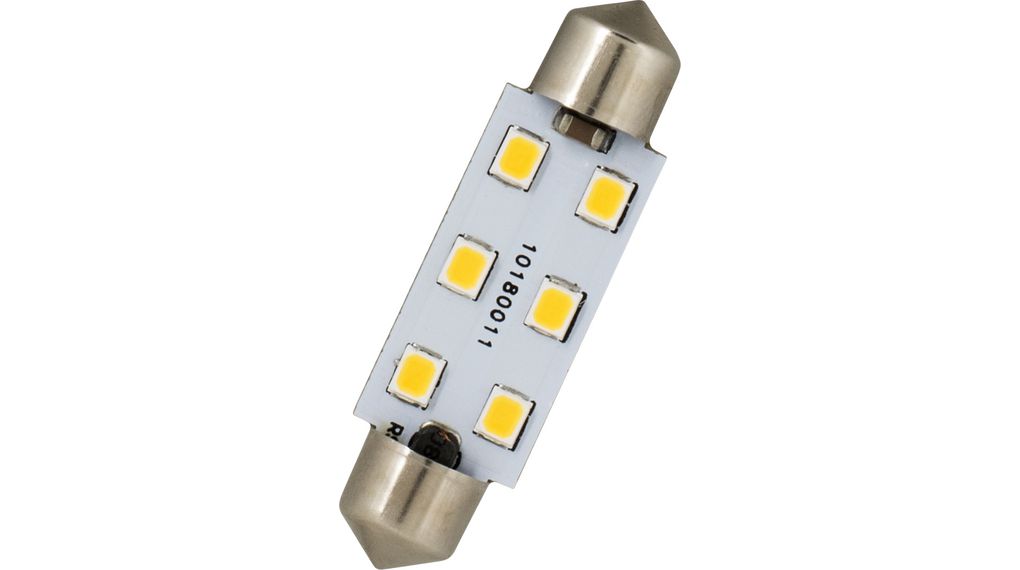 LED-pære 30V 115mA S8.5 Hvit