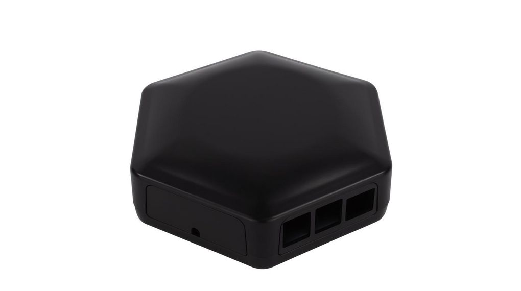 Boîtier pour HexBox Pi4 130x146x45mm Noir ABS IP30
