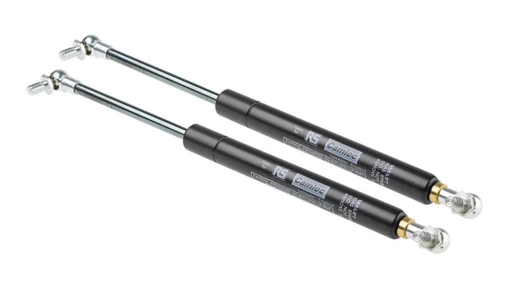 Gas Strut with Ball & Socket Joint, 100 ... 650N, 264mm