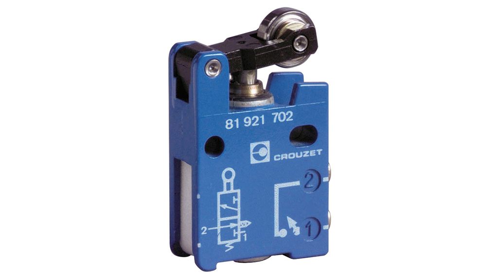Miniature Position Detector Valve, NC 3/2 8bar Ø4 mm Roller Lever