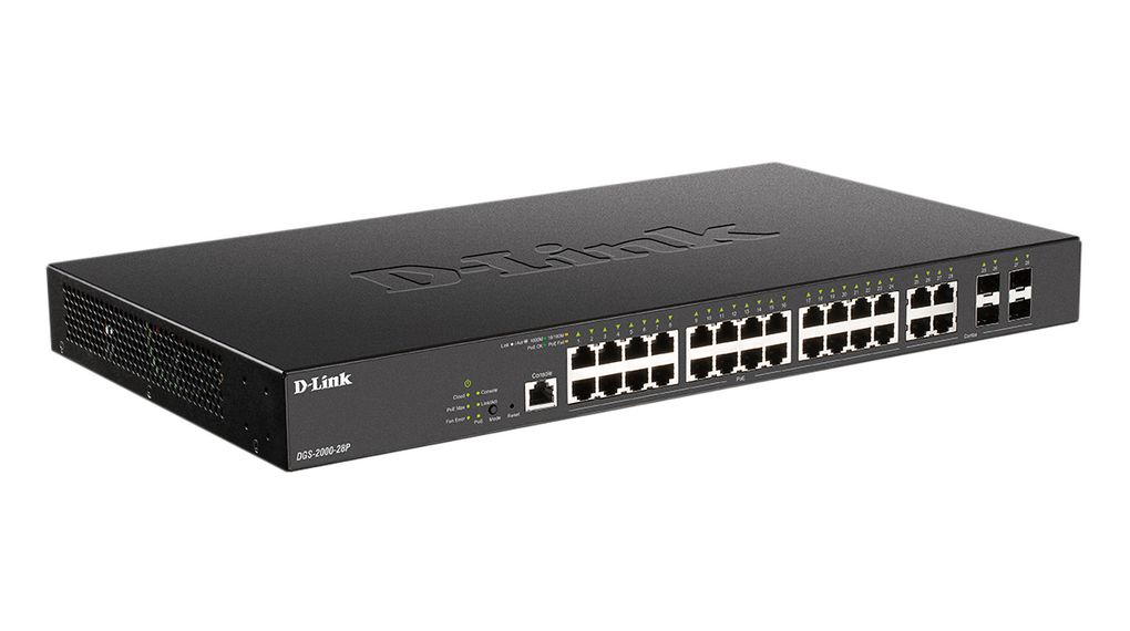 DGS-2000-28P | D-Link Switch PoE, Layer 3 Managed, 1Gbps, 193W, Prises ...