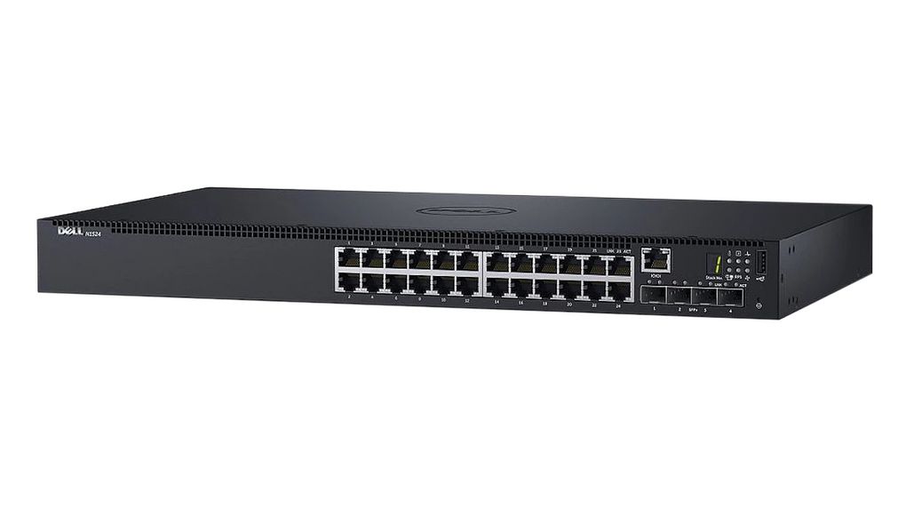 210-AEVX, Dell Switch Ethernet, Prises RJ45 24, Ports fibre 4SFP+, 10Gbps,  Layer 3 Managed