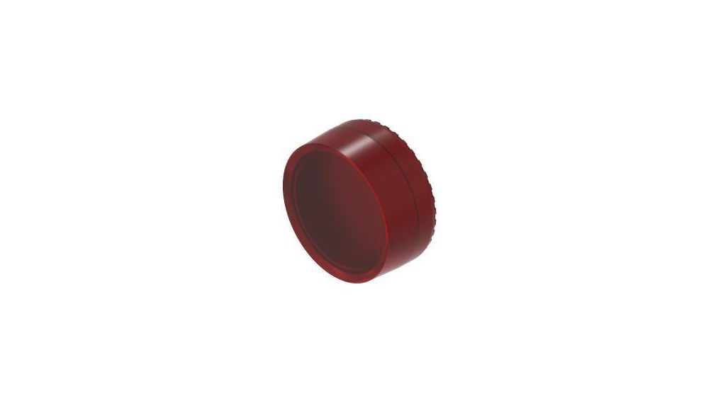 Cache pour diffuseur d'interrupteur Rond 23.7mm Rouge transparent Plastique Série EAO 04