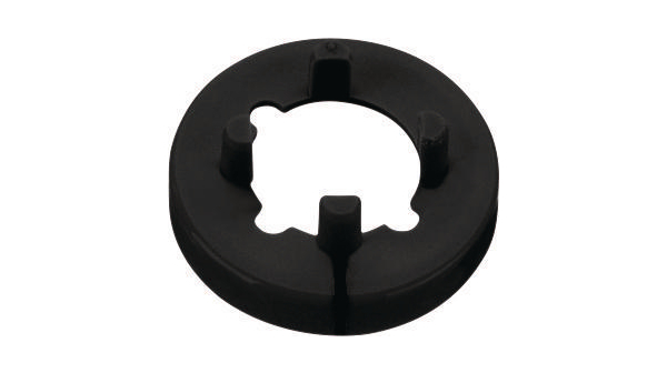 Nut Cover, Matte, with Line 14.5mm With Indication Line Round Black Classic Collet Knobs