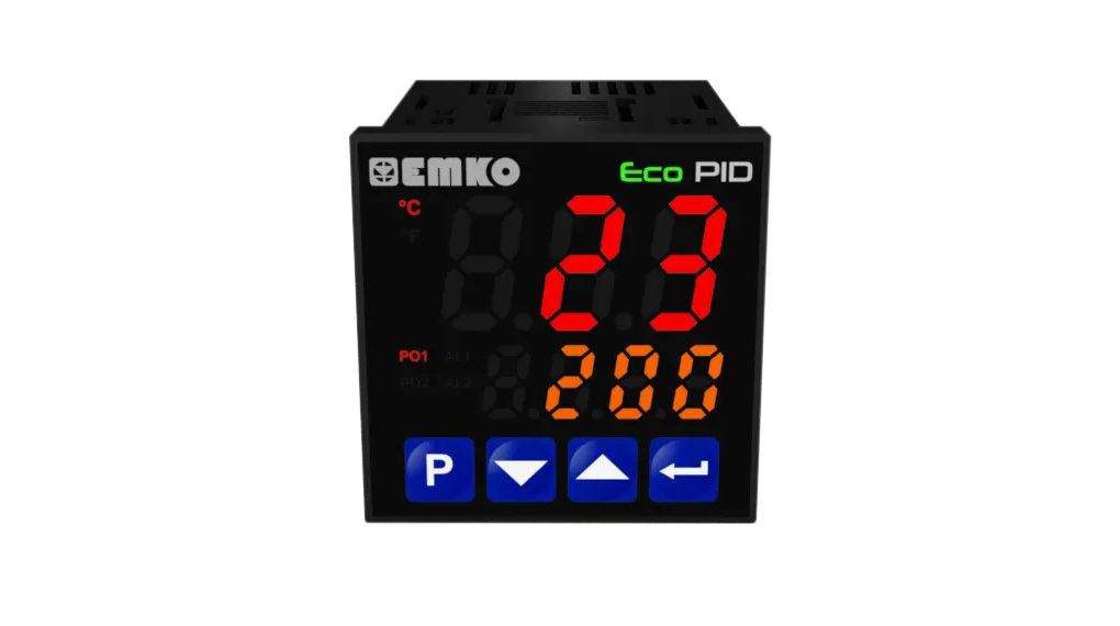 Temperature Controller, EIN/AUS / PID / PI / PD / P, RTD / Thermoelement, Pt100 / Cu50, 230V, Relais / SSR