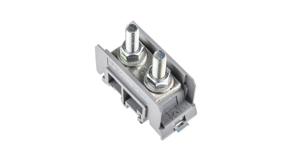 SNA Series Grey Feed Through Terminal Block, 50mm², Single-Level, Bolt Termination