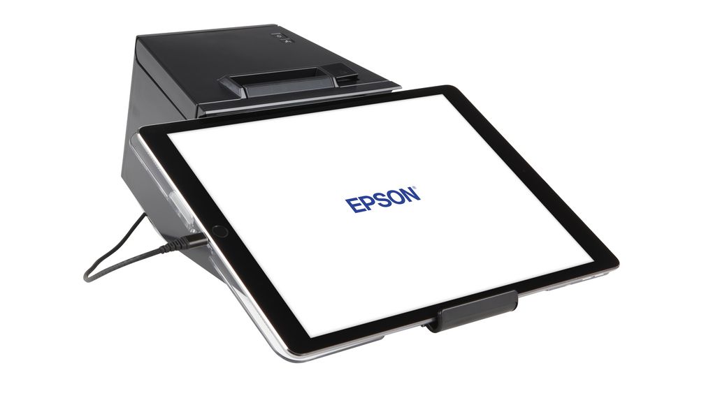 Receipt Printer with Tablet Stand, TM-m30II-SL, Lämpösiirto, 203 dpi, 250mm/s, Musta