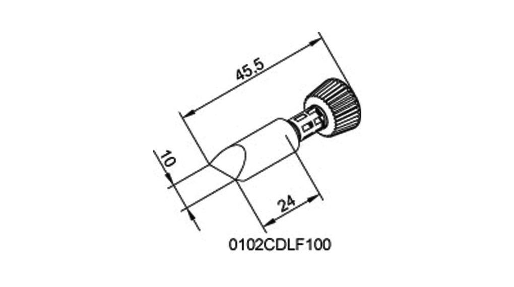 Ersa 10 mm Chisel Soldering Iron Tip for use with i-Tool