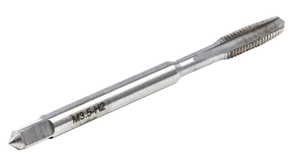 Threading Tap HSS 1-Piece 0.6mm Pitch Metric Standard Hand Tap M3.5 Thread