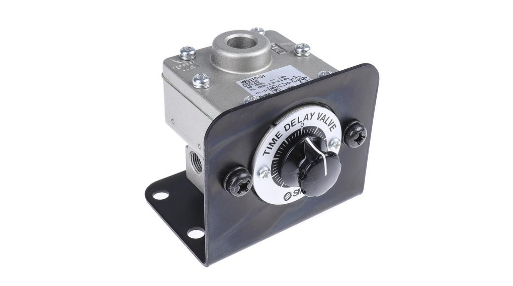SMC VR series 0.5s to 60s Time Delay Valve, 1 MPa max