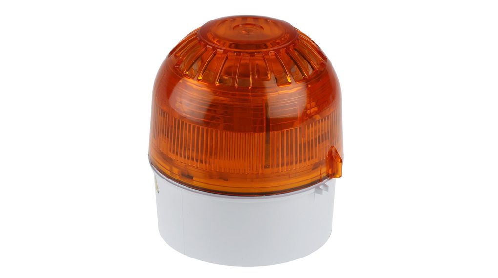 Klaxon Sounder Beacon, 110 → 230 V ac, IP65, Base Mount, 102dB at 1 Metre