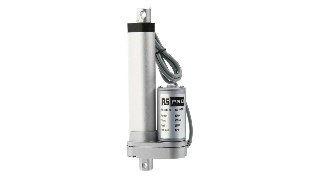 Micro Linear Actuator, 100mm, 12V dc, 500N, 14.6mm/s