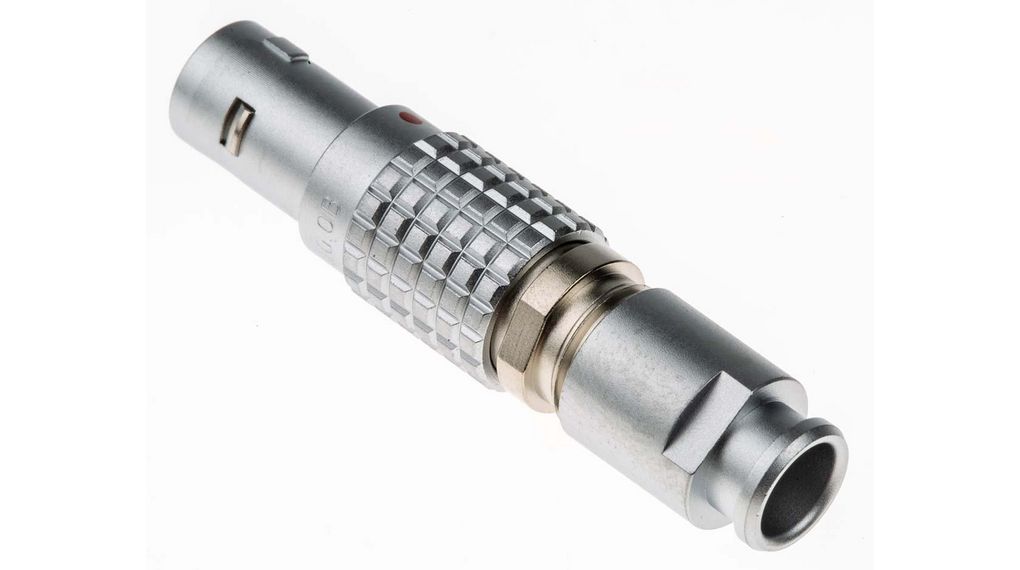 LEMO Circular Connector, 6 Contacts, Cable Mount, Plug, Male, IP50, 0B Series Contacten