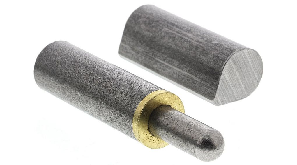 Pinet Steel Bullet Hinge, Weld-on Fixing, 100mm x 42mm