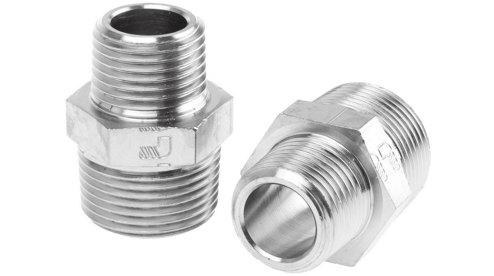 Straight Threaded 0900 21 27 | Legris LF3000 Series Straight Threaded Adaptor, R 1/2 Male ...