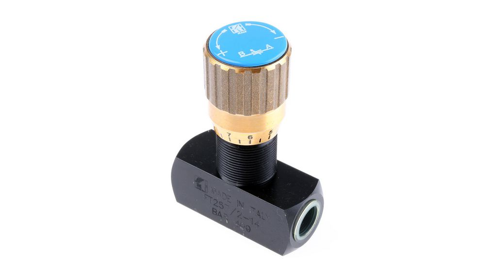 Inline Mounting Hydraulic Flow Control Valve, G 1/4, 400bar, 25L/min