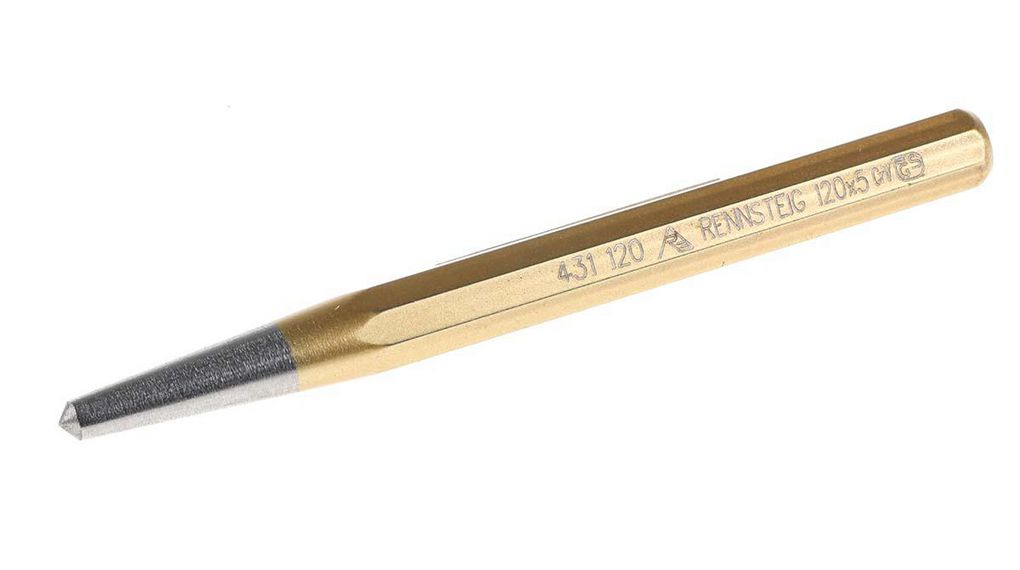 1-Piece Punch, Centre Punch, 10.0 mm Shank