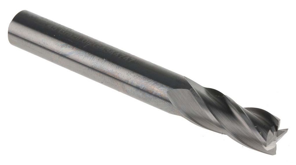 Dormer End Mill, 8mm Cutter, Solid Carbide, 8 mm Shank, 19mm Cut Length