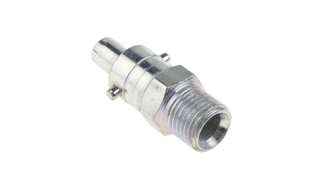 Steel Male Pneumatic Quick Connect Coupling, G 1/4 Male Threaded