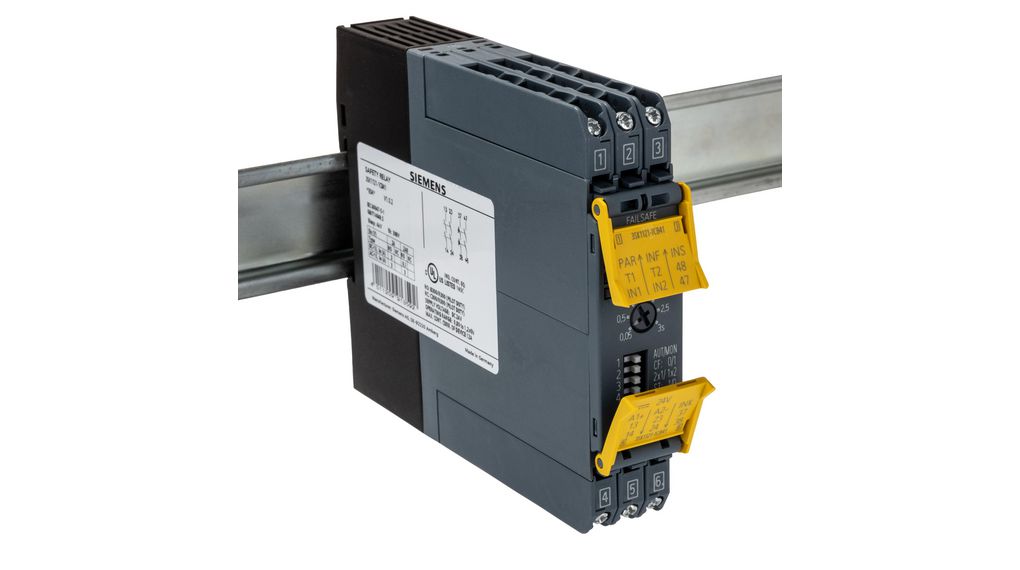 Siemens SIRIUS 3SK1 Safety Relay 24V dc, Single Channel 4 Safety Contacts