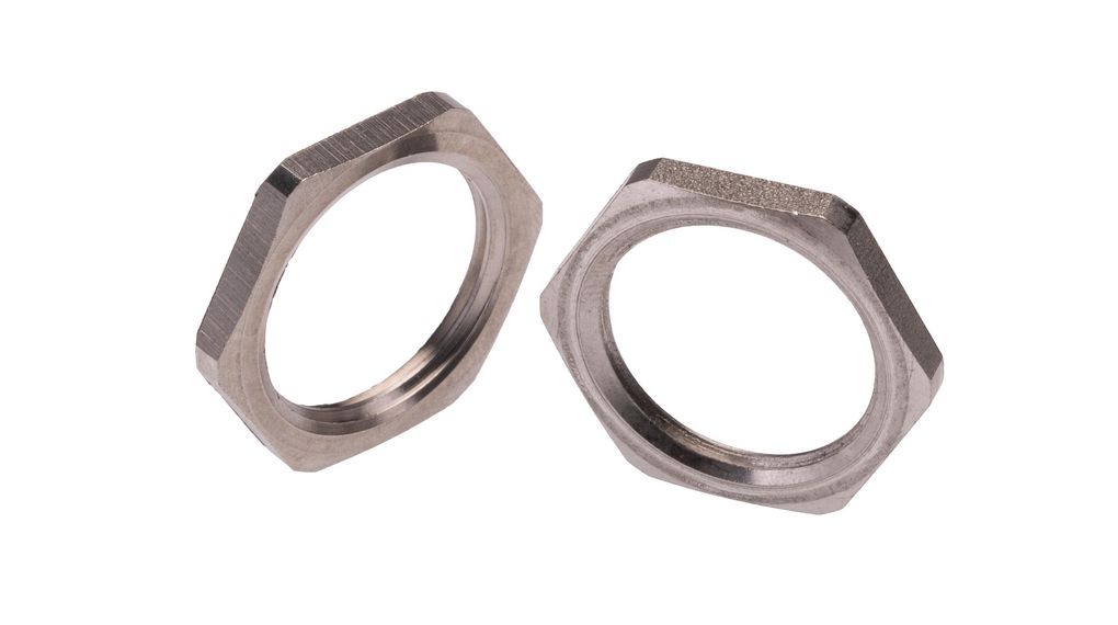 Låsmutter till kabelförskruvning M20 x 1.5, Paket med 5 delar