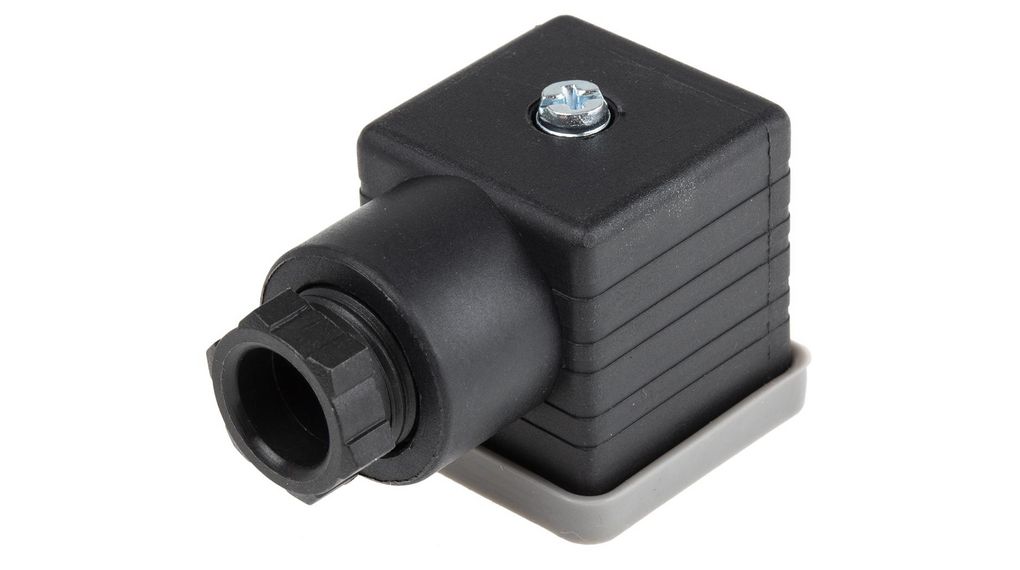 2P+E DIN 43650 A, Female Solenoid Valve Connector, 250 V ac Voltage