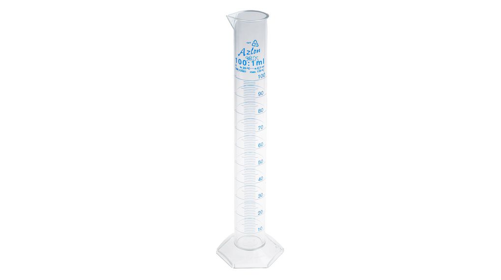 PMP Measuring Cylinder, 100ml, 2 ST