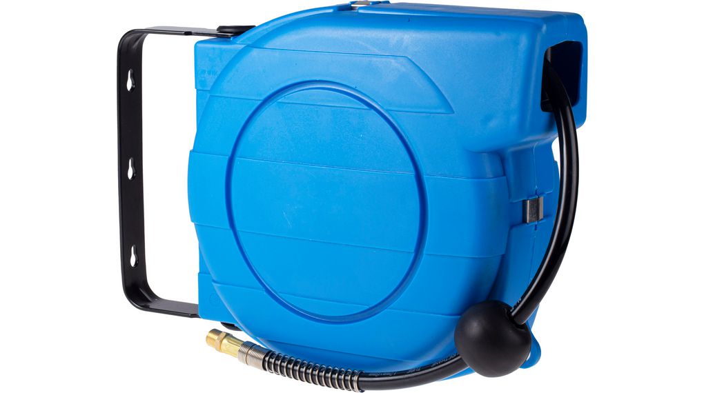 Wall Mounted 9m Air Hose Reel, 8mm Inner Diameter, 9m